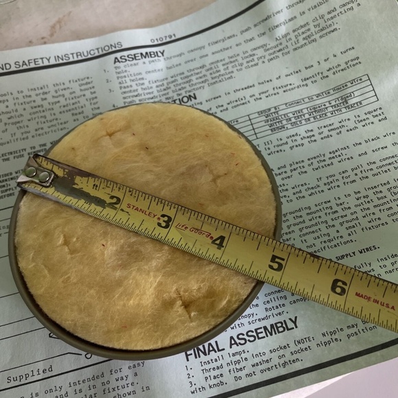 NEW - Mid Century Modern 13" square 2 Bulb Textured Glass Ceiling Light Fixture - Picture 4 of 12